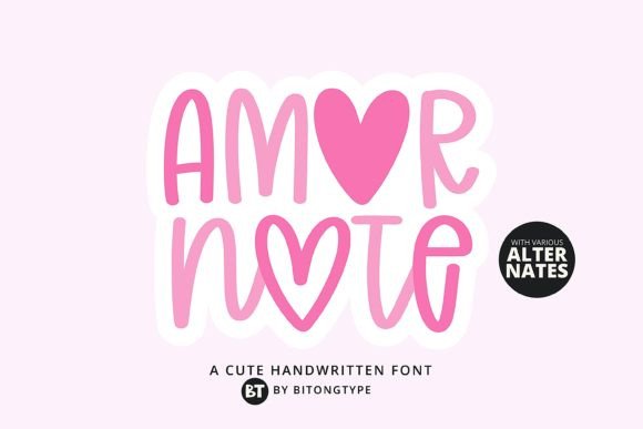 Amor Note: The Handwritten Font with Authentic Character