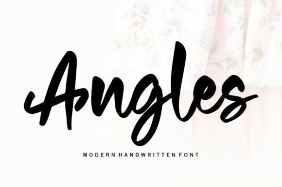 Angles: A Sweet Handwritten Font for Every Creative Project