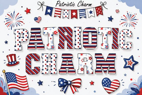 Celebrate Freedom in Style: The Patriotic Charm Font