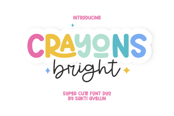 Crayons Bright: A Font Pairing for Whimsical Design