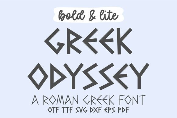Greek Odyssey: A Font of Timeless Sophistication