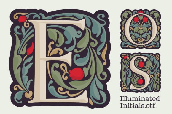 Illuminated Initials: Medieval Charm for Modern Designs