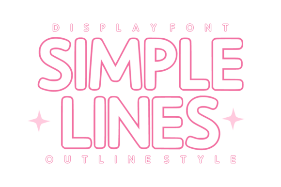 Simple Lines: The Modern Outline Font for Clean Design