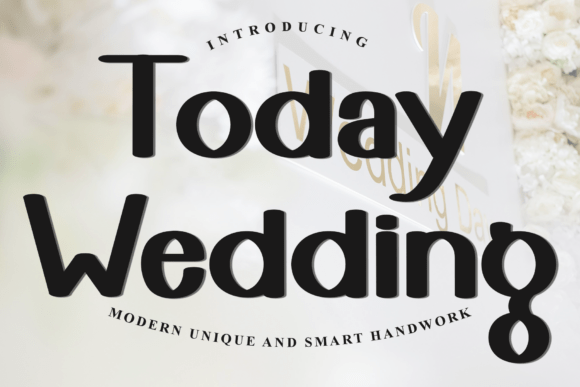 Today Wedding: A Festive Font for Holiday Cheer