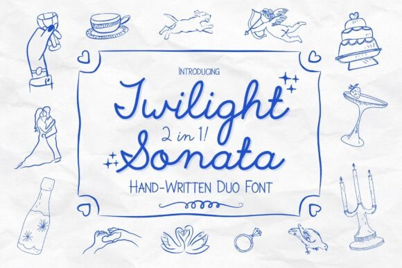 Twilight Sonata: Crafting Whimsical Designs with a Dreamy Font Duo