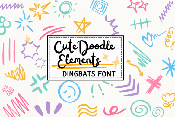 Unlock Playful Creativity with Cute Doodle Elements